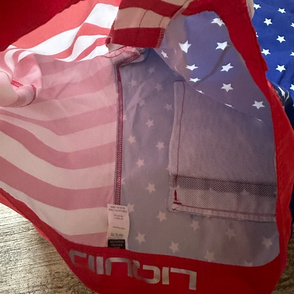 Men’s American Flag Bathing Suit Trunks - Picture 4 of 5